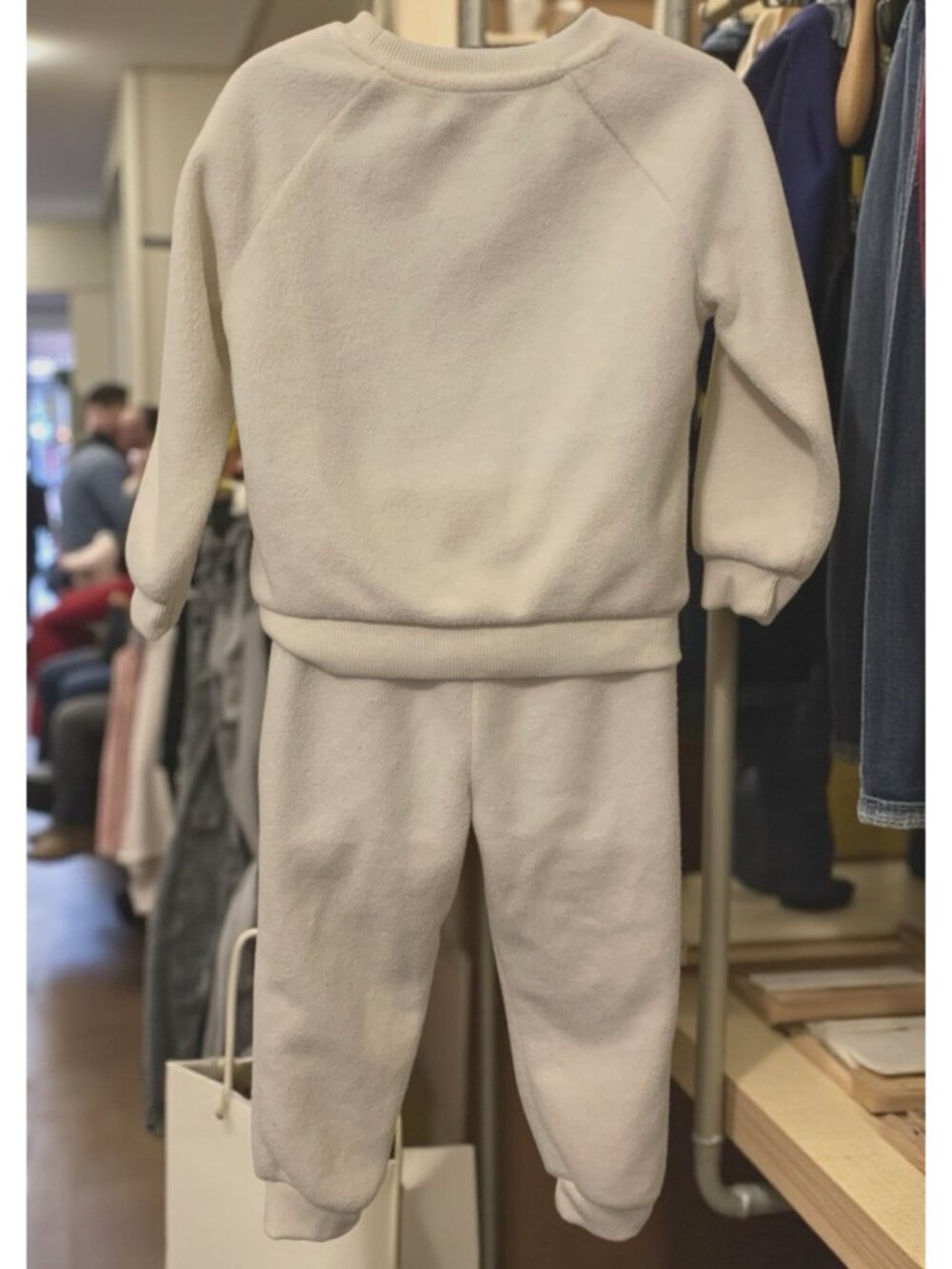 Bluey Baby Boy Sweatshirt Jogger Pants Size 3T Cream Long Sleeve Tapered Ankles - Picture 7 of 12